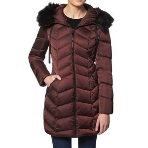 Tahari Down & Waterfowl Coat